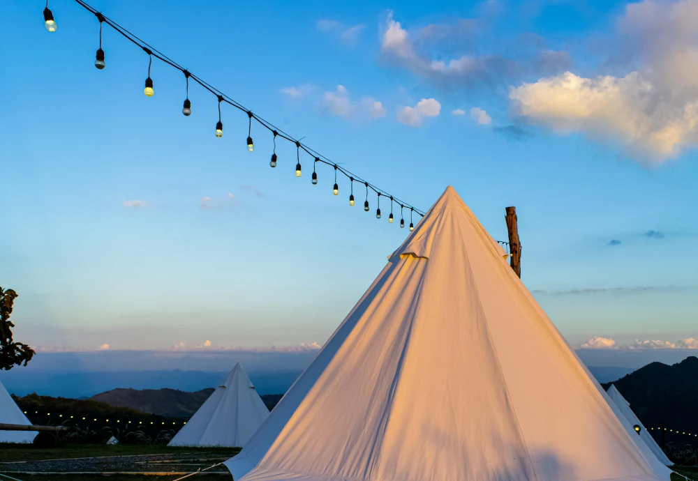 pyramid style tents