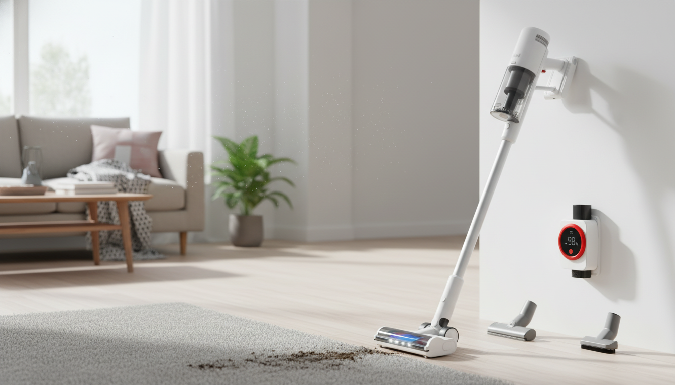 150AW Cordless Stick Vacuum: LED, 60-Min Battery Guide