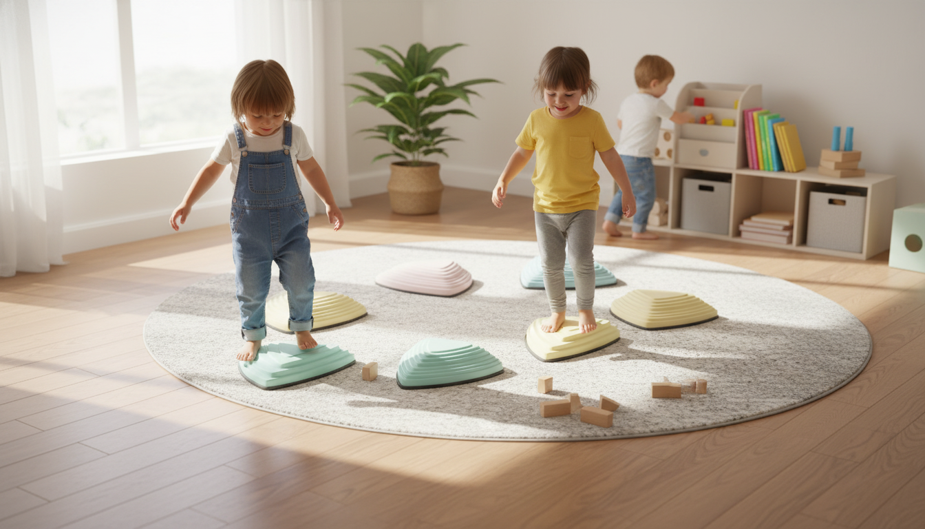 6PCS Kids’ Balance Stepping Stones for Active Play