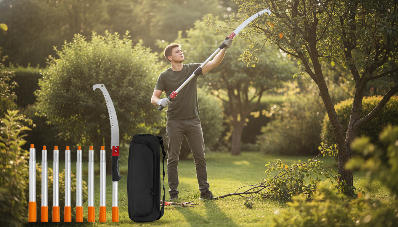 Extendable Manual Pole Saw (4.6–9.8ft) Pruning Tips