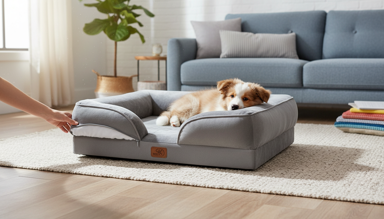 Orthopedic Dog Bed for Medium Dogs: Washable Cover