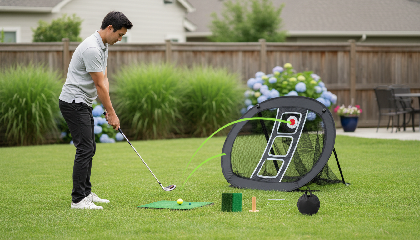 Pop-Up Golf Chipping Net: Backyard Short-Game Practice