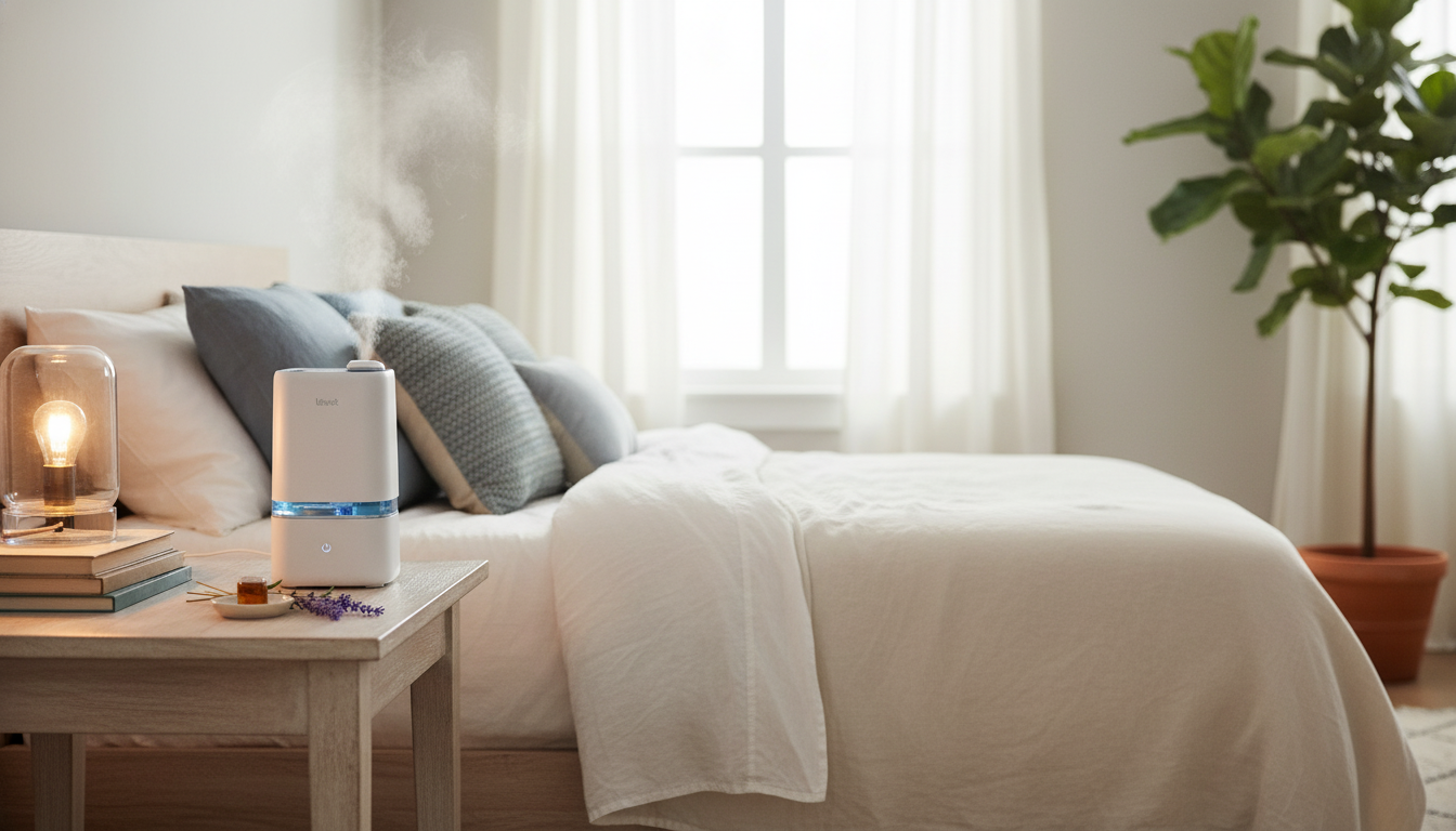 Quiet 4L Cool Mist Humidifier + Oil Diffuser (Auto Off)