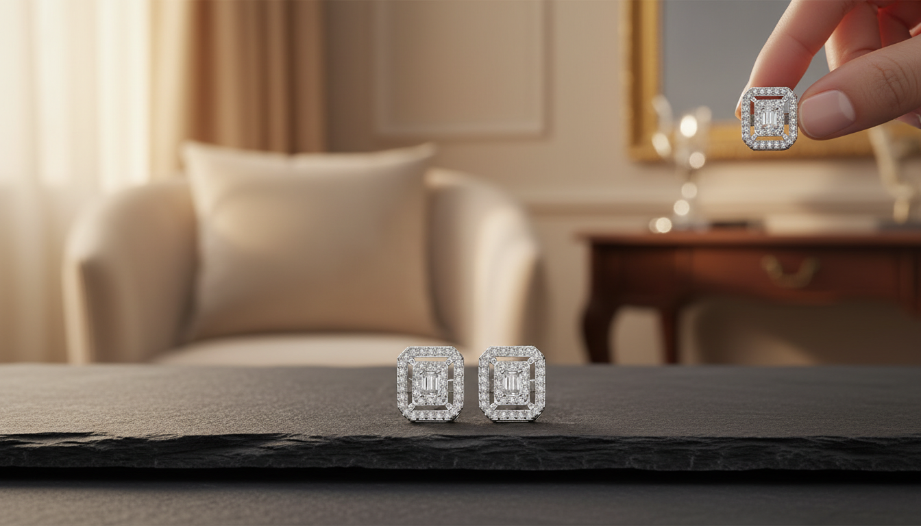 Square Moissanite Stud Earrings: Modern Shine Guide