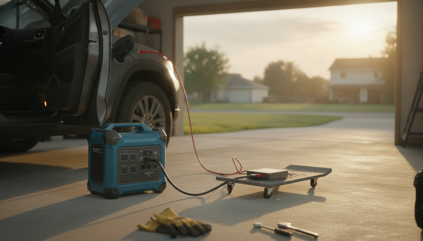 Charging a Power Station With a DC-to-DC Charger