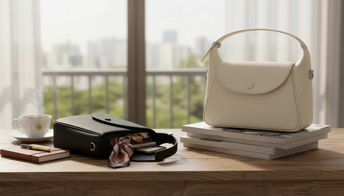 Elegant Square Shoulder Bag: Structured Day-to-Night Style