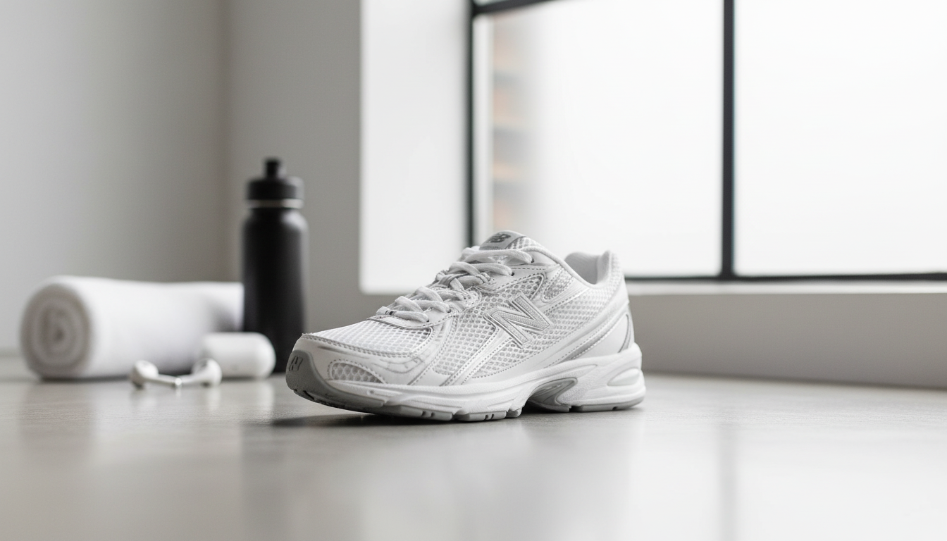 New Balance GR740 White Eco‑Leather Sneakers for Women