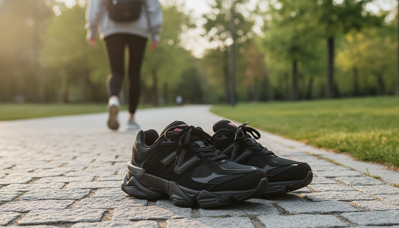 New Balance Women’s Black Sneakers: Sporty All-Day Comfort