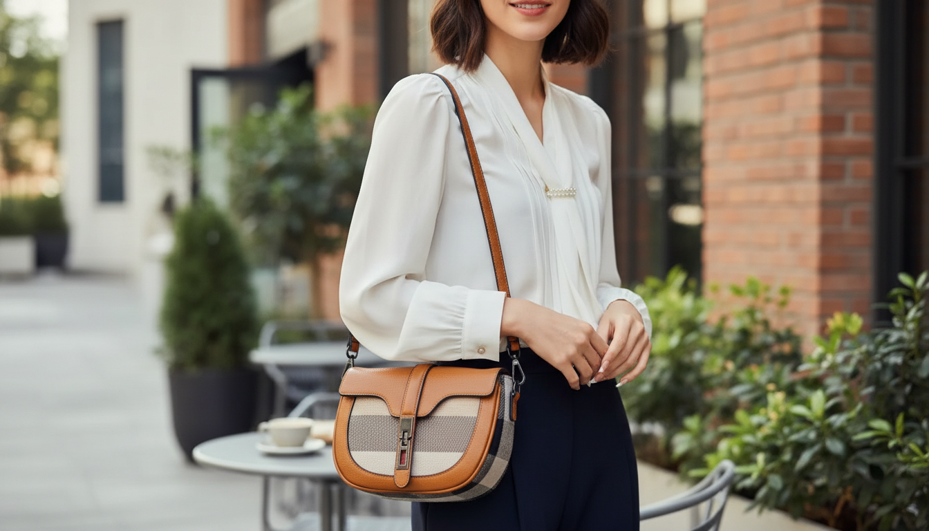 Retro Canvas Saddle Bag: Korean-Style Shoulder & Crossbody
